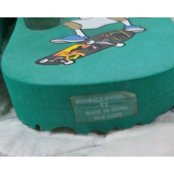 Vintage Y2K Flip Flop Skater Green GAP Youth Size 1‎ / 2 - Picture 6 of 8